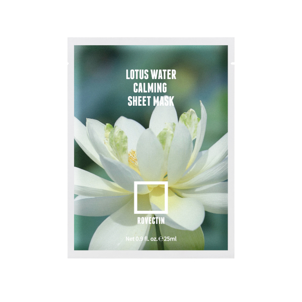 ROVECTIN - Clean Lotus Water Calming Sheet Mask - 1stuk Top Merken Winkel